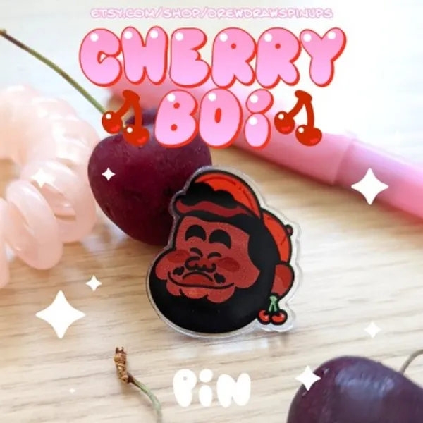 Cherry Boi Pin | Etsy