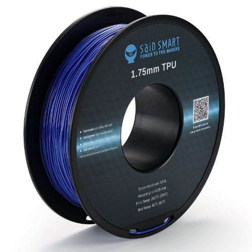 All Colors, TPU Flexible Filament 1.75mm 0.8kg/1.76lb | Galaxy Blue / USA