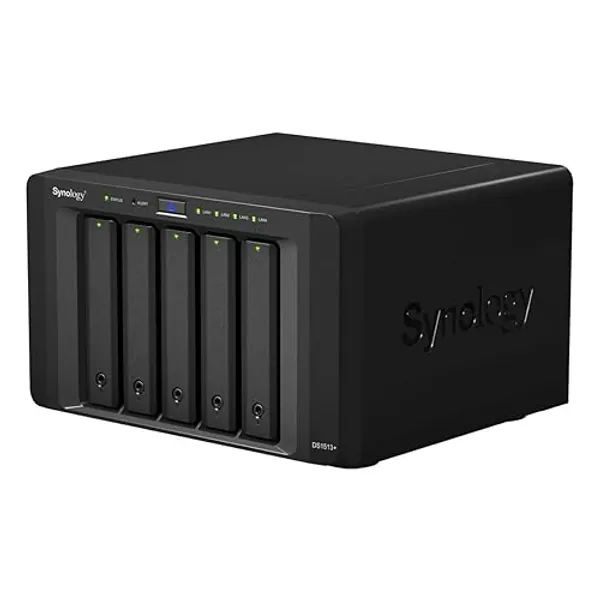 Synology DiskStation 5-Bay Diskless Network Attached Storage (NAS) with iSCSI/DS1513+ (DS1513+) - Diskless