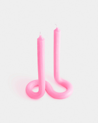 Twist Candle - Pink | Default Title