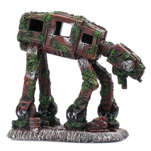 MEIZI Aquarium Decoration Large 21X15X9CM Aquarium Decoration Resin Aquarium Accessories Aqua Ornaments For Small Shrimp Turtle Fish Tank Accessories (15X14X8CM Robot Dog)