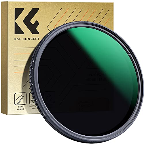 K&F Concept 40.5mm Variable Neutral Density Lens Filter ND8-ND2000 (3-11stop) Waterproof Adjustable ND Lens Filter with 24 Multi-Layer Coatings for Camera Lens (D-Series) - 40.5mm