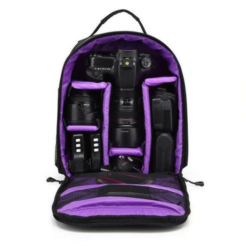 All-Weather Watertight Camera Backpack - Purple