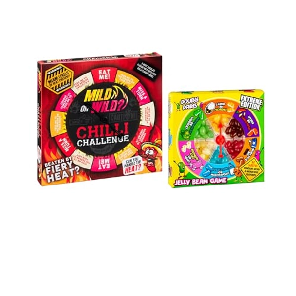 Chilli Chocolate Challenge With Jelly Bean Game Double Dares - Christmas Party Game, Christmas Gifts, Chilli Gifts For Men - Pack Of 2 (chilli jelly) - chilli jelly