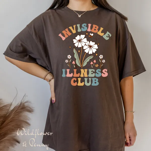 Invisible Illness Shirt, chronic illness shirt, Disability Awareness, Spoonie Tee, Chronic Pain Shirt,medical awarenes,lupus,pcos,disability