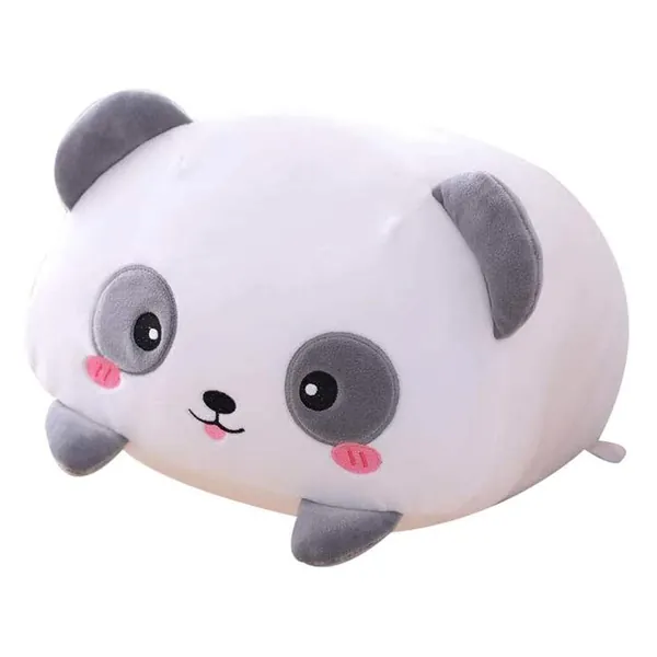 AIXINI 23.6 inch Cute Panda Plush Stuffed Animal Cylindrical Body Pillow,Super Soft Cartoon Hugging Toy Gifts for Bedding, Kids Sleeping Kawaii Pillow - Panda 23.6inch