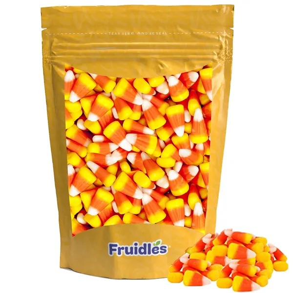 Fruidles Candy Corn, Classic Halloween Candy Treats- Dragon teeth Candy - Candy Bulk - Kosher, Gluten Free - Fun & Festive Holiday Snacking (8 Oz Bag) - 8 Ounce (Pack of 1)