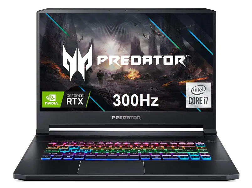 Acer Predator Triton 500 PT515-52-73L3 Gaming Laptop, Intel i7-10750H, NVIDIA GeForce RTX 2070 SUPER, 15.6" FHD NVIDIA G-SYNC Display, 300Hz, 16GB Dual-Channel DDR4, 512GB NVMe SSD, RGB Backlit KB - i7-10750H / RTX2070