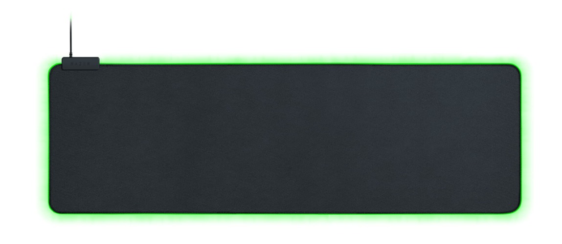Razer Goliathus Extended Chroma - Soft Extended Gaming Mouse Mat with Razer Chroma RGB Lighting (Cable Holder, Fabric Surface, Quilted Edge, Optimized for all Mice) Black