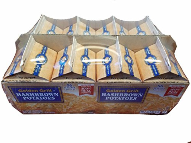 Golden Grill Hashbrown Potatoes (56 Total Servings) 8 Count Pack Net Weight 4.2 Ounces (119 Grams) per Carton