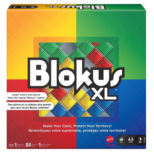 Blokus XL Board Games for Family Night, Brain Games for 2 to 4 Players, Oversized Board and Pieces - 