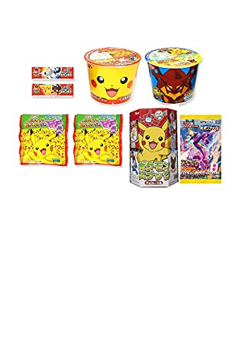 Assortment of Pokemon Sweets & Snacks (Sweets, Snacks, Noodles): total 8 (set E) Ninjapo™ Japan