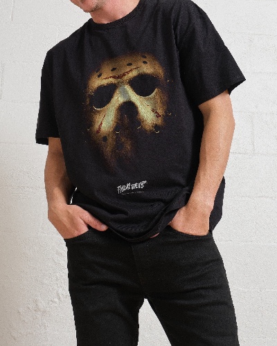 Jason Voorhees Hockey Mask T-Shirt | Men's / Black / L