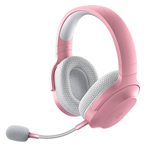 Razer Barracuda X Wireless Gaming & Mobile Headset (PC, Playstation, Switch, Android, iOS): 2022 Model - 2.4GHz Wireless + Bluetooth - Lightweight 250g - 40mm Drivers - 50 Hr Battery - Quartz Pink - Quartz Pink - Barracuda X