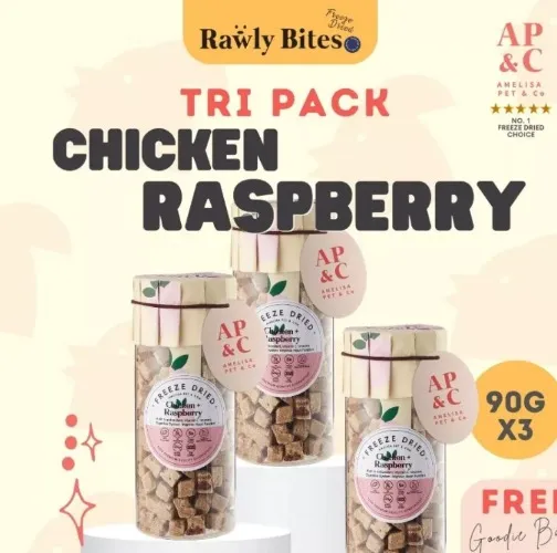 Chicken Raspberry Tri Value Pack (90g x3 ) Cat treats
