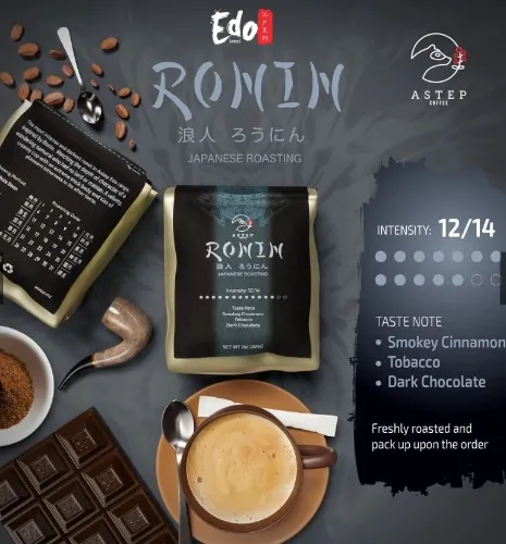 ASTEP Coffee Beans Ronin Blend Japanese Dark Roast