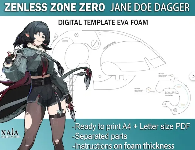 Jane Doe Weapon Print