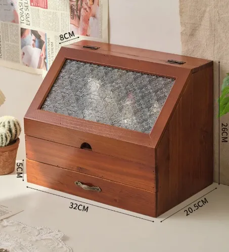 Wooden Skincare Organizer