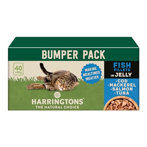 Harringttons Wet Cat Food Fish in Jelly 40x85g