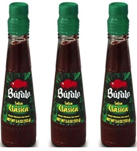 Bufalo Salsa Clasica Mexican Hot Sauce 5.4 oz (Pack of 3)