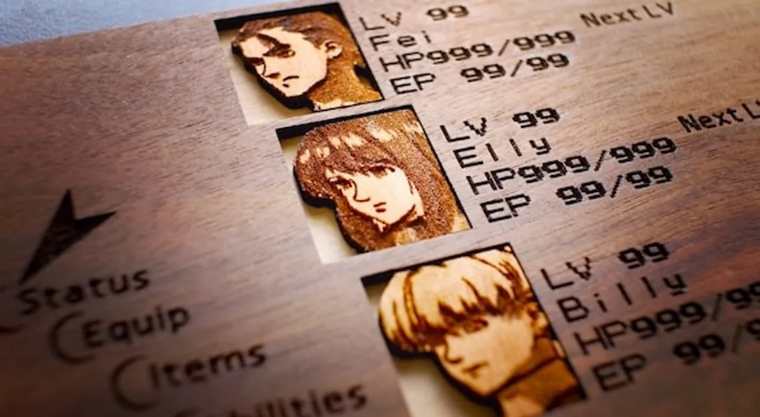 Custom Wooden Xenogears Menu Screen With Characters You Can | Etsy