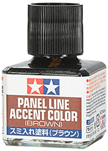 Tamiya America, Inc Panel Line Accent Color, 40ml Brown, TAM87132 - 