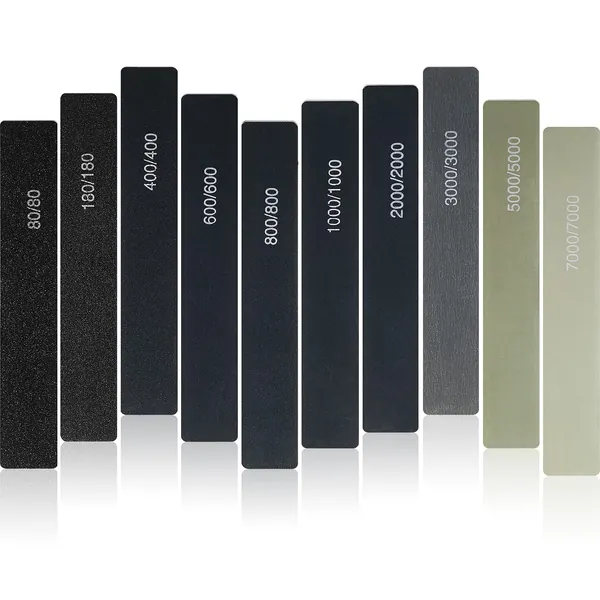 20 Pcs Honoson Sanding Sticks Polishing Sticks for Plastic Models Assorted Metal and Wood Sanding Tools Accessory for Model Craft Amateur Beginner (Low Grits Rating, Classic Style)