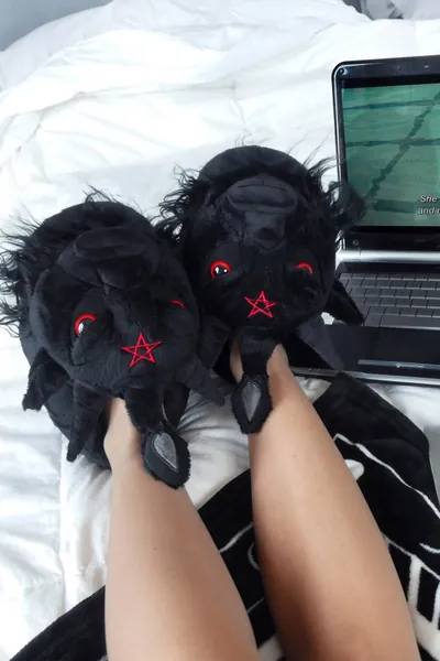 Dark Lord Slippers | M/L / Black / 100% Polyester