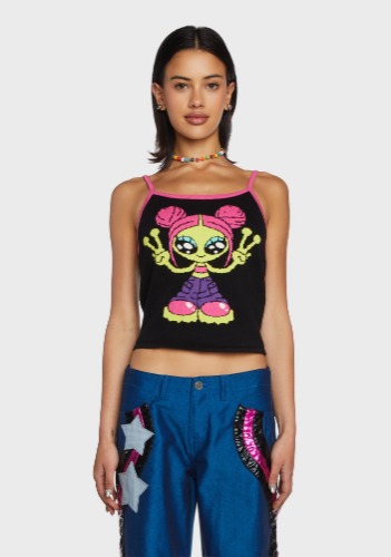 Peace Out Graphic Tank | BLACK / Large