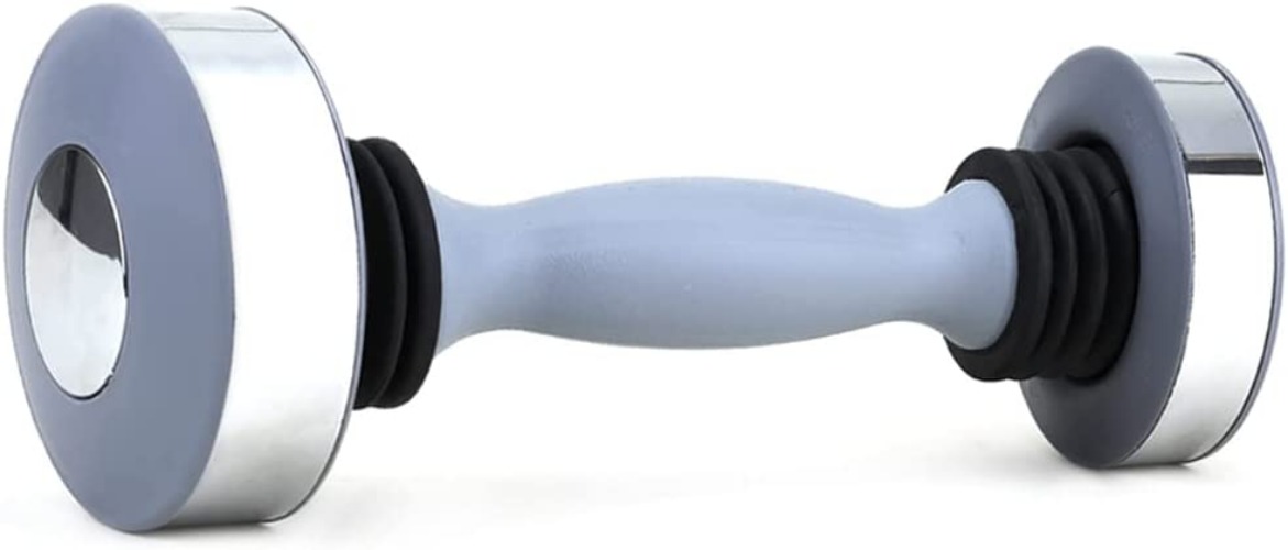 Single Dumbbell Shaking Weight Man Women for Keep Workout Fitness Exercise Equipment Muscle Toning Dumbbell - Grey