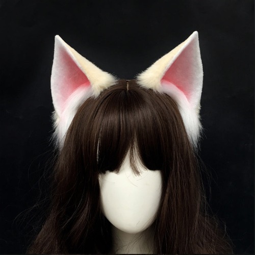 Soul Snatch | Handcrafted Poseable Snow Fox Ear Headband - White (10cm)
