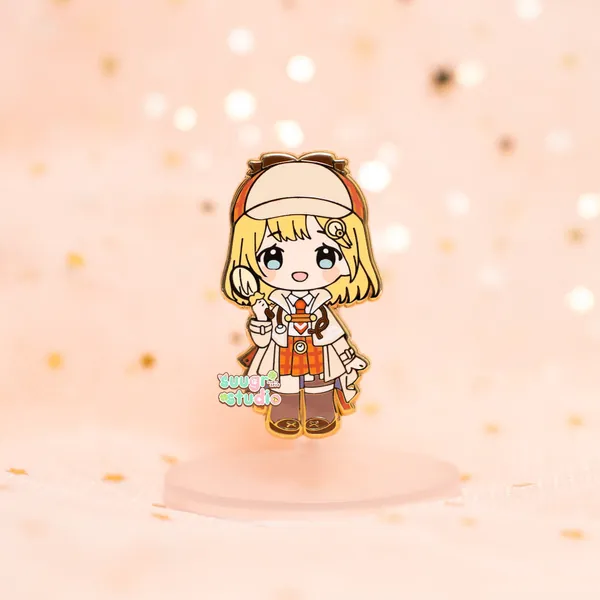 Hololive Vtuber Watson Amelia Enamel Pin, Fan Merch - [A Grade] / Locking Clasps