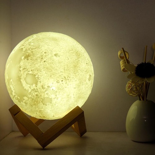Touch Control 16 Colors Moon Lamp with Remote Control