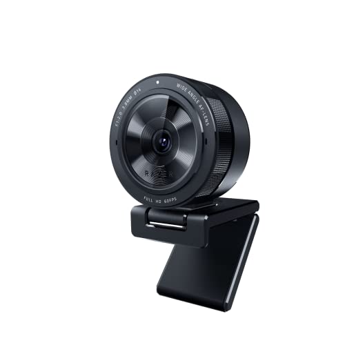 Razer Kiyo Pro Streaming Webcam: Full HD 1080p 60FPS - Adaptive Light Sensor - HDR-Enabled - Wide-Angle Lens with Adjustable FOV - Works with Zoom/Teams/Skype for Conferencing and Video Calling - Webcam - Kiyo Pro