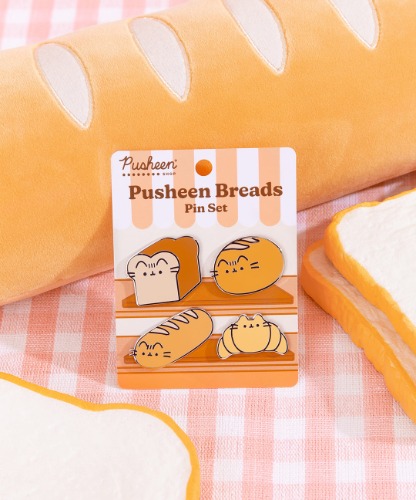 Pusheen Breads Pin Set