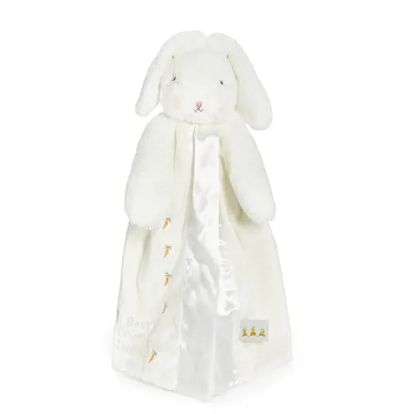 Bunnies By The Bay "Bun Bun Bunny" Buddy Blanket - 16" Stuffed Bunny and Baby Security Blanket - Super Soft Velour with Satin Lining - Bun Bun Bunny