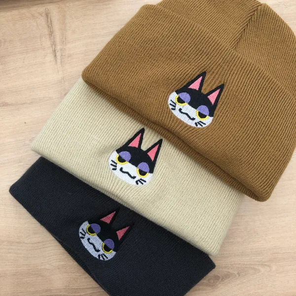 Punchy Beanie Hat Acnh Inspired Animal Crossing Cute Gift