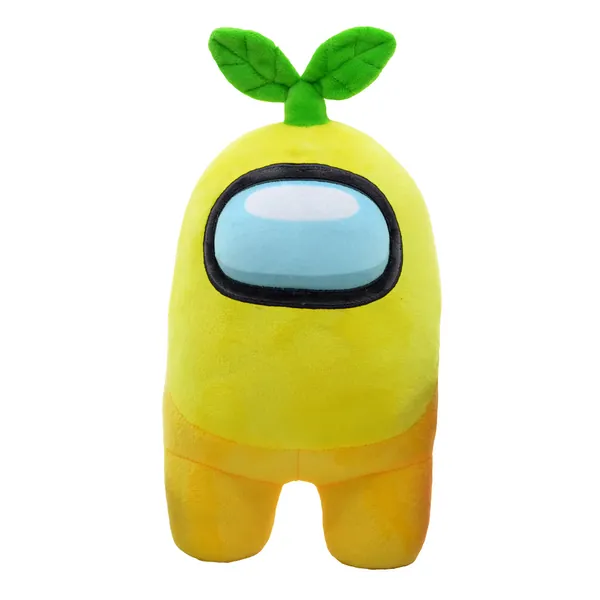 Zoofy Among Us 12 Plush Impostor Crewmate Stuffed Toy Yellow with Sprout One Size 10542 0 - 