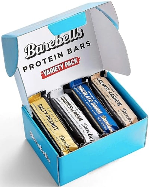 Barebells Protein Bars Variety Pack - 12 Count, 1.9oz Bars - Protein Snacks with 20g of High Protein - Chocolate Protein Bar with 1g of Total Sugars - Perfect on The Go Protein Snack & Breakfast Bars - Variety Pack - 12 Count (Pack of 1)