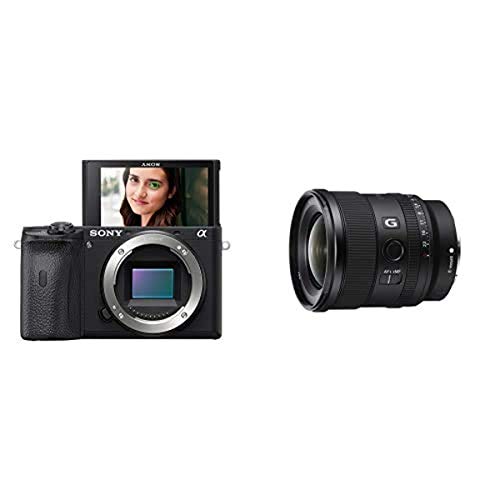 Sony Alpha A6600 Mirrorless Camera with Sony FE 20mm F1.8 G Full-Frame Lens - ILCE6600/B - SEL20F18G