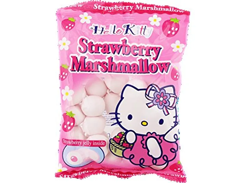 Hello Kitty Marshmallow - Strawberry Marshmallow Snacks Japanese Candy - 