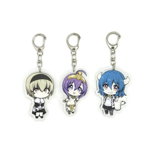 EBTY-Dreams Inc. - Set of 3 Jashin-chan Dropkick Acrylic Keychain Pekora, Minos, Medusa v1 - 