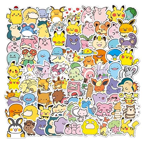 100Pcs Cartoon Stickers for Laptop Suitcase Skateboard Computer Water Bottles Car Teens Boys Girls Decal Waterproof Sticker (100Pcs) - 100pcs