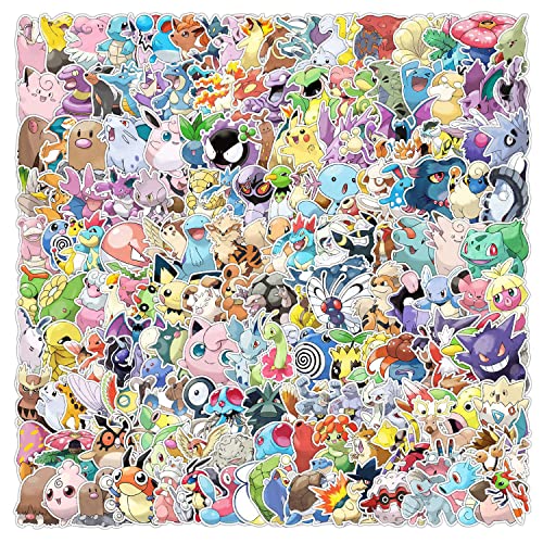 200 PCS Cartoon Cute Stickers, Monster Graffiti Animal Aesthetic Decals, Vinyl Waterproof Stickers for Kids, Teens, Girls, Adults, for Waterbottle, Laptop, Phone, Gift Boxes