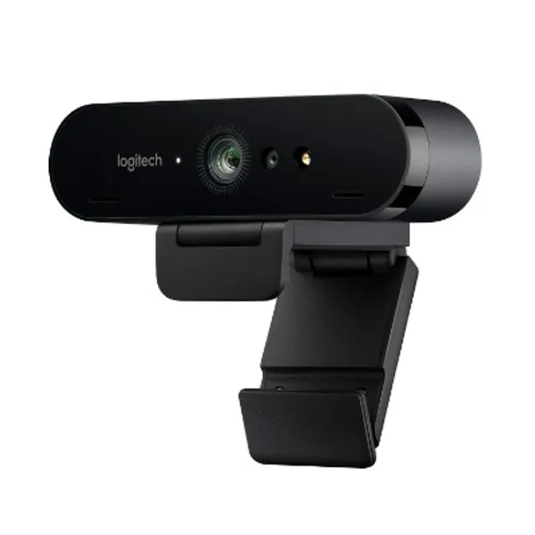Logitech Brio 4K Webcam, Ultra 4K HD Video Calling, Noise-Canceling mic, HD Auto Light Correction, Wide Field of View, Works with Microsoft Teams, Zoom, Google Voice, PC/Mac/Laptop/Macbook/Tablet