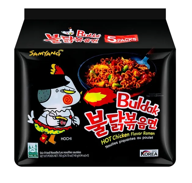 Samyang Buldak Hot Chicken Flavour Ramen 2021 Edition 140g x 5 (Classic)