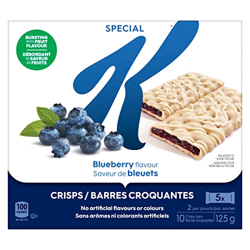 Kellogg's Special K Fruit Crisps, Blueberry Flavour 10 Crisps, 125g box - Fruit Crisps