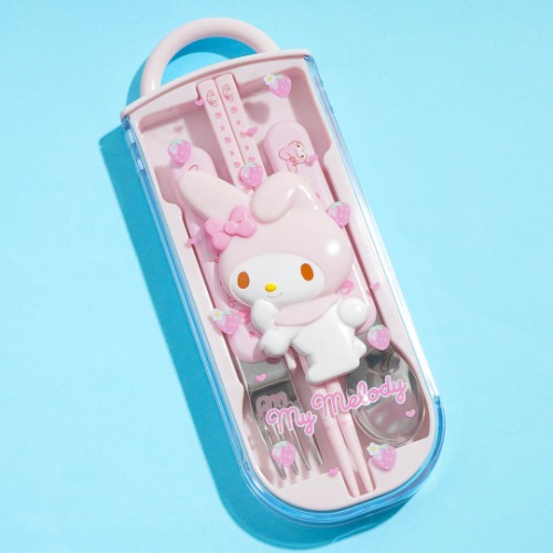 My Melody Strawberries Utensil Set | Default Title