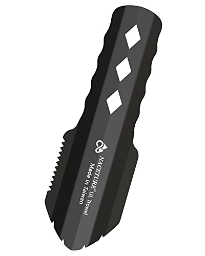 Ultralight Backpacking Trowel Multitool - Black