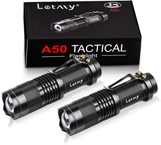 Mini LED Tactical Flashlight (2 Pack)